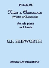 Hiver a Chamounix piano sheet music cover